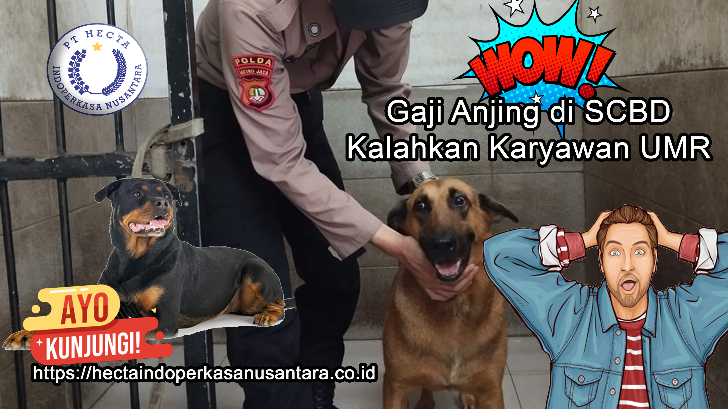 >Wow Gaji Anjing di SCBD  Kalahkan Karyawan UMR
